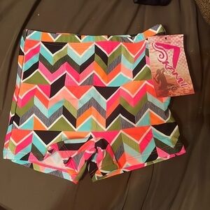 NWT Size 7  Kanu Surf Girls Swimming Bottom UPF 50+"Boy" Short